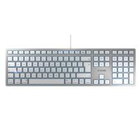 CHERRY KC 6000 SLIM PER MAC Tastiera da tavolo USB QWERTY Inglese Britannico Argento - Nouvo