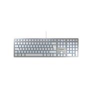 CHERRY KC 6000 SLIM Tastiera a filo, bianco/argento, USB, QWERTY - IT - Nouvo