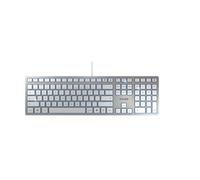 CHERRY KC 6000 Slim tastiera Universale USB Inglese US Argento, Bianco