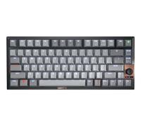 CHERRY KW 300 MX, Tastiera meccanica compatta a caldo, layout US (QWERTY), illuminazione bianca, per Windows e Mac, switch MX2A SILENT RED, nero
