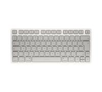 CHERRY KW 7100 MINI BT FOR MAC, Tastiera Compatta per Mac con 3 Canali Bluetooth, Layout per il Regno Unito (QWERTY), Tastiera Wireless Multidispositivo, Moonlight White