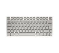 CHERRY KW 7100 MINI BT FOR MAC, Tastiera Compatta per Mac con 3 Canali Bluetooth, Layout per la Francia (AZERTY), Tastiera Wireless Multidispositivo, Moonlight White