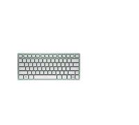 CHERRY KW 7100 MINI BT, Tastiera Multidispositivo Compatta con 3 Canali Bluetooth, Layout per l'Unione Europea (QWERTY), Design Piatto, con Custodia di Trasporto, Agave Green