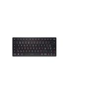 CHERRY KW 9200 MINI, Tastiera Multidispositivo Compatta per fino a 4 Dispositivi, Layout per Repubblica Ceca/Slovacchia (QWERTZ/QWERTY), Bluetooth, 2,4 GHz o Cavo, Nero