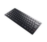CHERRY KW 9200 MINI, Tastiera Multidispositivo Compatta per fino a 4 Dispositivi, Layout per la Spagna (QWERTY), Bluetooth, 2,4 GHz o Cavo, Ricaricabile, Nero