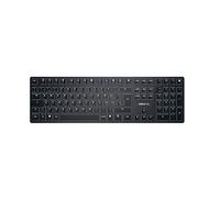 CHERRY KW X ULP, Tastiera High-End Meccanica Ultrapiatta, Layout per la Svizzera (QWERTZ), Tastiera Multidispositivo Senza Fili per fino a 4 Dispositivi, Ricaricabile, Nero