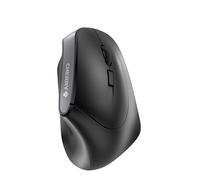 CHERRY MW 4500, Mouse Verticale Ergonomico per Destrimani, Senza Filo (Radio a 2,4 GHz), Risoluzione Regolabile a 3 Livelli fino a 1200 Dpi, Batterie, Schwarz