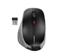 CHERRY MW 8C ERGO, Mouse Senza Fili con Ergonomico Poggiapollici per Destrimani, Connessione Bluetooth o Radio 2,4 GHz, Ricaricabile, Nero