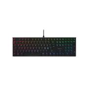 CHERRY MX 10.0N RGB, Tastiera Gaming Meccanica Piatta, Layout per i Paesi Nordici (QWERTY), Con Filo, Interruttori Originali MX LOW PROFILE RGB SPEED, Nero