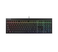 CHERRY MX 2.0S, Tastiera Gaming Meccanica con Illuminazione RGB, Layout Germania (QWERTZ), Con Filo, Progettato in Germania, Interruttori MX RED, Nero