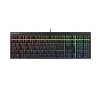 CHERRY MX 2.0S, Tastiera Gaming Meccanica con Illuminazione RGB, Layout Regno Unito (QWERTY), Con Filo, Progettato in Germania, Interruttori MX RED, Nero