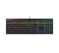 CHERRY MX 2.0S, Tastiera Meccanica da Gioco con Illuminazione RGB, Francese AZERTY, Cablata, Progettata in Germania, Interruttori MX2A RED, Nero, Francese - AZERTY