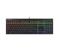 CHERRY MX 2.0S, Tastiera Meccanica da Gioco con Illuminazione RGB, UK QWERTY, Cablata, Progettata in Germania, Interruttori MX2A RED, Nero, UK - QWERTY