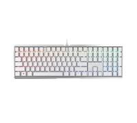 Cherry MX 3.0 S Wired Tastiera da gioco meccanica. Alloggiamento in alluminio costruito per i giocatori w/MX interruttori rossi. Display a colori retroilluminato RGB oltre 16m colori. da The Makers of MX. Full Size. Bianco puro.