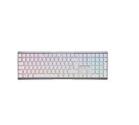 CHERRY MX 3.0S Wireless, Tastiera Meccanica da Gioco Senza Fili, Layout Tedesco (QWERTZ), Bluetooth, 2,4 GHz e Via Cavo, Interruttori MX2A RED, Bianco