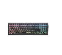 CHERRY MX 3.0S Wireless, Tastiera Meccanica da Gioco Senza Fili, UK QWERTY, Bluetooth, 2,4 GHz e Via Cavo, Interruttori MX2A RED, Nero, UK - QWERTY