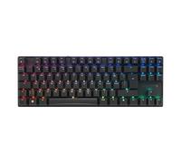 CHERRY MX 8.2 TKL Wireless, Tastiera da Gioco Senza Fili, Pan-Nordico QWERTY, Bluetooth, 2,4 GHz e Cavo, Interruttori MX2A RED, Nero, Nero - senza Valigia di Trasporto