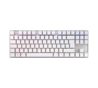CHERRY MX 8.2 TKL Wireless, Tastiera da Gioco Senza Fili, Pan-Nordico QWERTY, Bluetooth, 2,4 GHz e Cavo, Interruttori MX2A RED, Bianco, Bianco - senza Valigia di Trasporto