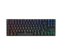 CHERRY MX 8.2 TKL Wireless, Tastiera da Gioco Senza Fili Senza Tasto Numerico, UK QWERTY, Bluetooth, 2,4 GHz e Cavo, Interruttori MX2A RED, Nero, Nero - senza Valigia di Trasporto