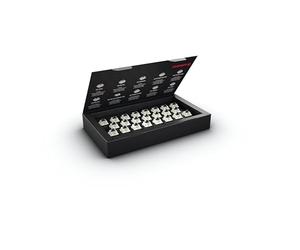 CHERRY MX BLACK CLEAR TOP Switch Kit, 23 interruttori meccanici per tastiera, Per tastiere fai da te, hot-swap o da gioco, Interruttore lineare senza clic, Potente e diretto