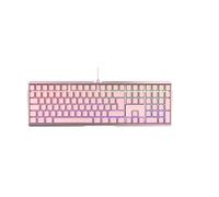 CHERRY MX BOARD 3.0 S, Tastiera Gaming Meccanica Con Filo, Layout per la Germania (QWERTZ), Corpo in Alluminio, Illuminazione RGB, Interruttori MX BLUE, Pink