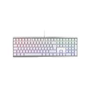 CHERRY MX BOARD 3.0 S, Tastiera Gaming Meccanica Con Filo, Layout per la Germania (QWERTZ), Corpo in Alluminio, Illuminazione RGB, Interruttori MX RED, Bianco