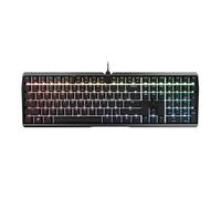 Cherry MX 3.0S, tastiera meccanica da gioco cablata, alloggiamento in alluminio robusto, illuminazione RGB, Rollover chiave completo, anti ghosting, interruttori silenziosi MX2A ROSSO, nero