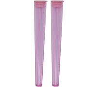 Cherry-on-Top - Porta coni King Size ermetico tubo di plastica dura per affumicare, disponibile in vari colori rosa