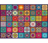 Cherry Pazzi - Puzzle Quadrati ornamentali - 1000 Pezzi