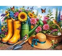 Cherry Pazzi - Puzzle Stivali d'oro, radici in fiore - 1000 Pezzi