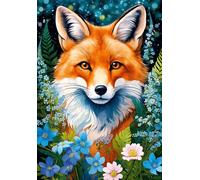 Cherry Pazzi - Puzzle Volpe rossa in fiori - 1000 Pezzi