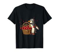 Cherry Penguin Cherry Fruit Lover, simpatica opera d'arte a forma di animale Maglietta