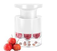 Cherry Pitter Multiple-Push-Type Cherry Corer, strumento di rimozione della fossa a 7 buche | Handy cucine utensile per uva, biancospino, marmellata, topping da dessert e preparazione del succo di fru