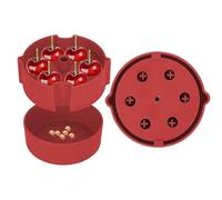 Cherry Pitter Tool Pit | Dispositivo per fori dati rosso oliva | Cherry Stoner - Rimozione con asta in acciaio inox | Utensili da cucina Deseeder Corer Handheld Push Design per uva da frutta