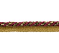 Cherry Red, Olive Green, Gold, Black Corda Per Bordo Decorativa 3/8" [8 iarde]