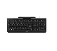 CHERRY SECURE BOARD 1.0, Tastiera di Sicurezza Cablata con Lettore di Carte e Interfaccia RFID/NFC, Layout EU (QWERTY), Connessione USB-A, Nero