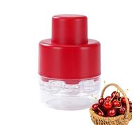 Cherry Seeder - Quick Push Pull 7 fori Cherry Pit Remover,Portable Fruit Corer Save Time Kitchen Gadgets with Splatter Protector for Travel Outdoor Camping