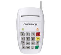 CHERRY Smart Terminal ST-2100, Lettore di Smart Card per Tessere Sanitarie Elettroniche, Firme, Home Banking, USB, Funzionamento con una Mano, 16 Tasti, Bianco