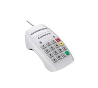 CHERRY Smart Terminal ST-2100, Lettore di Smart Card USB, 16 Tasti, Bianco | Lettore di Smart Card per Tessera Sanitaria (Elettronica), Autenticazione, Lettore di Classe 2, Utilizzabile con una Mano