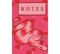 Cherry Snake Wide Ruled Notebook: Cherry Snake Notebook - Wide Ruled 6x9 Notebook for Journaling & Everyday Notes | Sweet Cherry Python Wide-Ruled Notebook | Cute Stationery for All Ages