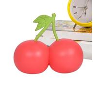 Cherry Squeeze Toys - 14cm Soft Stress Relief Ball for Kids Teens Adults | Realistic Fruit Squishys Toy for Relaxation Study Office Classroom Commuting Waiting Room Home Sensory Use