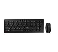 CHERRY STREAM DESKTOP RECHARGE, Set di Tastiera e Mouse Senza Fili, Layout per l'Unione Europea (QWERTY), Wireless 2,4 GHz, Battitura Silenziosa dei Tasti, Ricaricabile, Nero