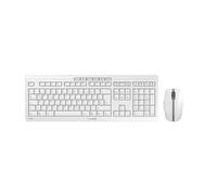 CHERRY Stream Desktop Ricarica - Set tastiera e mouse wireless QWERTZ tedesco, grigio, ricaricabile
