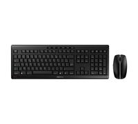 CHERRY STREAM DESKTOP, Set di Tastiera e Mouse Senza Fili, Layout per la Francia (AZERTY), Wireless 2,4 GHz, Battitura Silenziosa dei Tasti, Alimentazione a Batteria, Nero