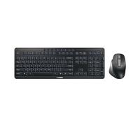 CHERRY STREAM DESKTOP ULTIMATE, Set Tastiera e Mouse Senza Fili Multi Dispositivo, Layout USA (QWERTY), Mouse Ergonomico Per Destrorsi, Ricaricabile, Nero
