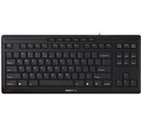CHERRY STREAM KEYBOARD TKL, Tastiera Con Filo senza Tastierino Numerico, Layout per il Belgio (AZERTY), Battitura Silenziosa dei Tasti, Sensazione di Digitazione Unica, Nero