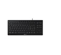 CHERRY STREAM KEYBOARD TKL, Tastiera Con Filo senza Tastierino Numerico, Layout per la Svizzera (QWERTZ), Battitura Silenziosa dei Tasti, Sensazione di Digitazione Unica, Nero