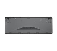 CHERRY STREAM PROTECT KEYBOARD WIRELESS, Tastiera Senza Fili con Copritastiera Removibile in Silicone, Layout per il Regno Unito (QWERTY), Design piatto, Disinfettabile, Nero