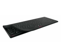 CHERRY STREAM PROTECT KEYBOARD WIRELESS, Tastiera Senza Fili con Copritastiera Removibile in Silicone, Layout per il Regno Unito (QWERTY), Design piatto, Disinfettabile, Nero