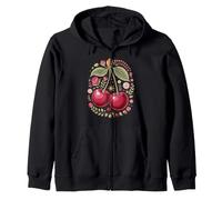 Cherry Sweet Little Stone Fruit Cherry Lover Felpa con Cappuccio